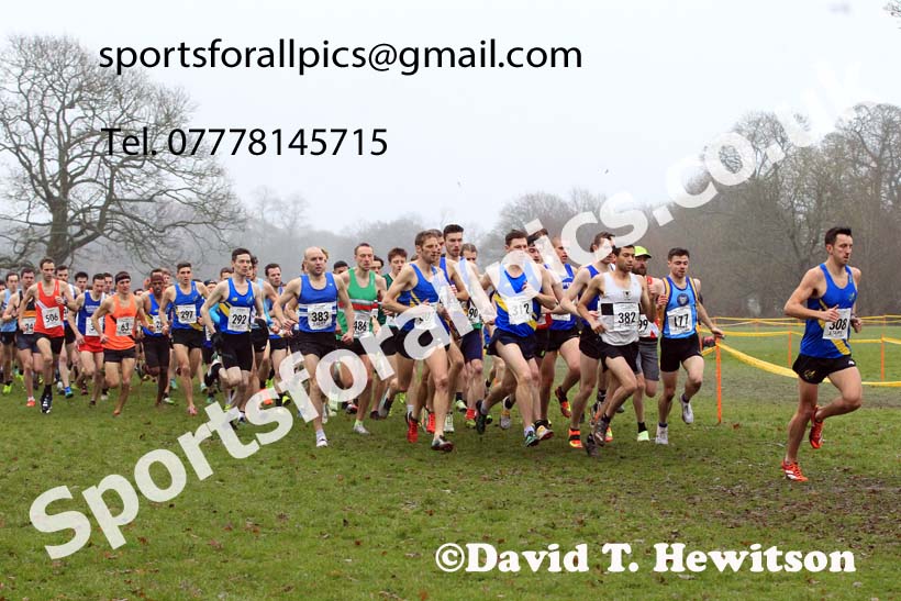Senior Mens 2023 Northern Cross Country Champs., Witton Park, Blackburn. Photo: David T. Hewitson/Sports for All Pics
